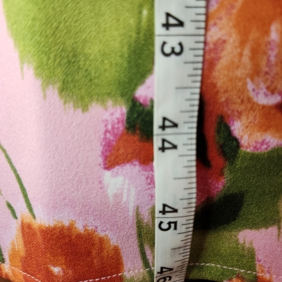 Donna Ricco Bright Floral Bateau Neck Midi Dress Size 12 - Picture 11 of 14